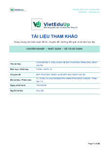 Trang đầu tài liệu CHUYÊN ĐỀ 3. ỨNG DỤNG HỆ BẤT PHƯƠNG TRÌNH BẬC NHẤT HAI ẨN